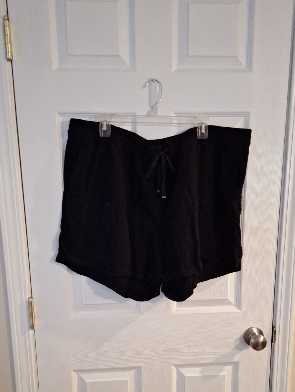 Old Navy Black Drawstring Linen Shorts